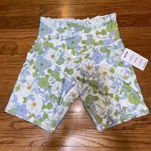 floral bike shorts